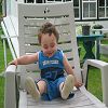 C'est amusant une chaise de jardin! 2006-07-15