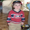 Mon chandail du Canadien, gracieuset� de Grand-Maman Fanfan. Maman ne veut pas que je le porte tous les jours! 2008-04-14