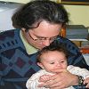 C'est bon les doigts � Papa. 2008-04-21
